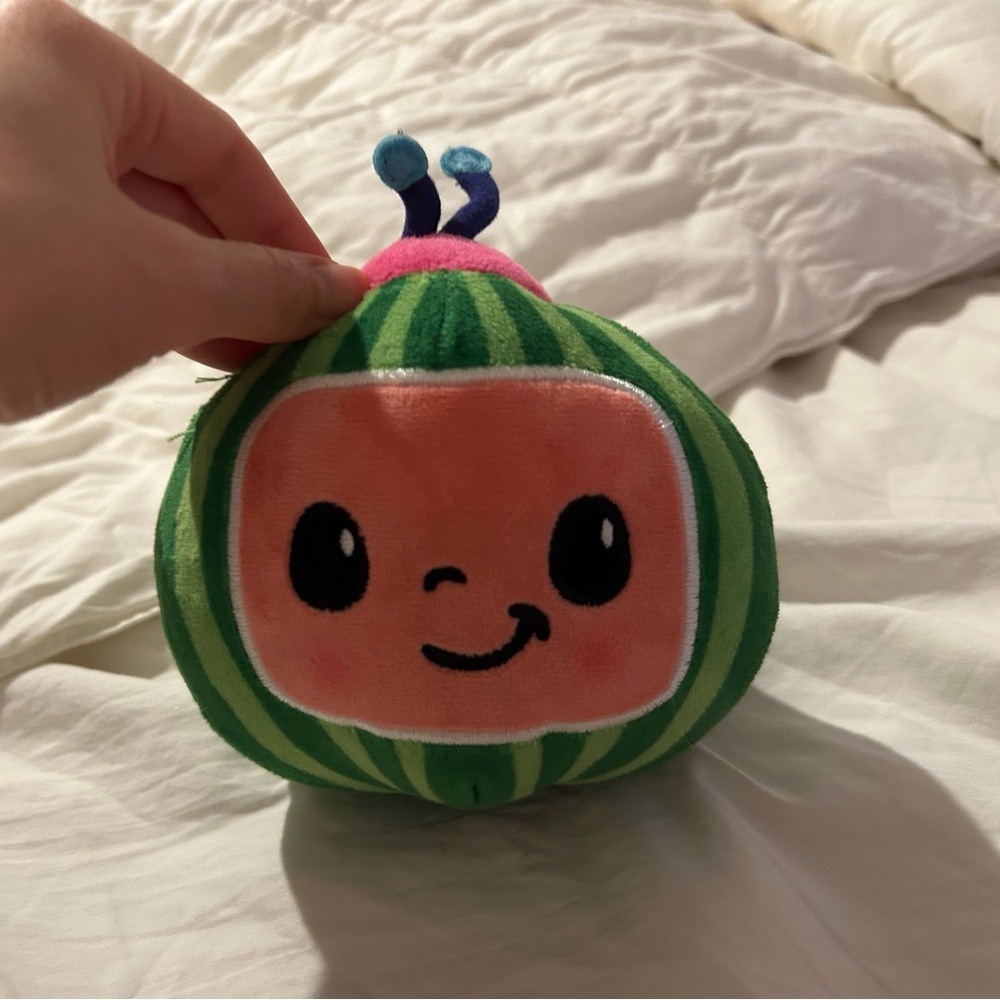 Adorable Green Striped CoComelon Plush Toy